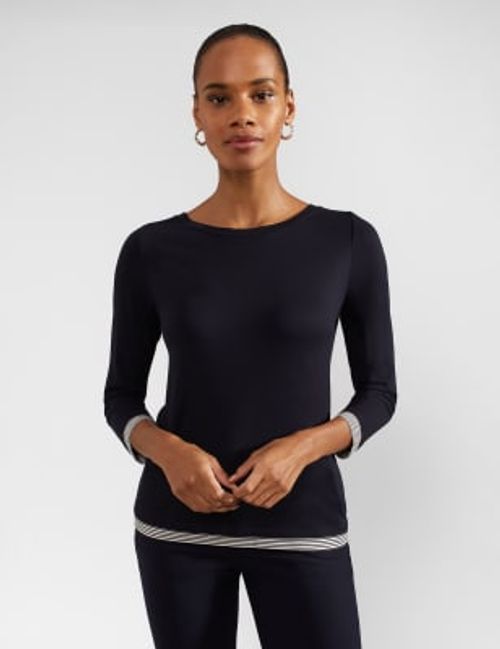 Hobbs Womens Slash Neck Top -...