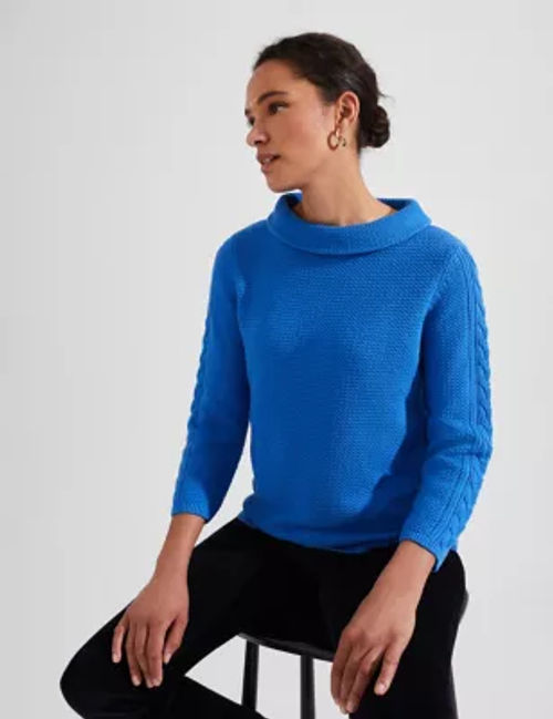 Cable Knit Crew Neck Jumper, M&S Collection