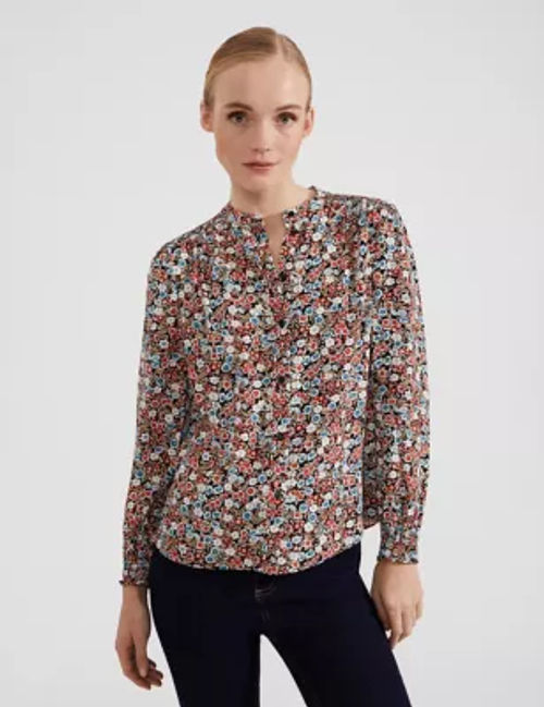 Hobbs Womens Floral Collared...