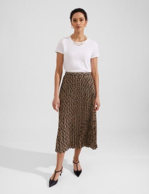 Hobbs Womens Printed Pleated...