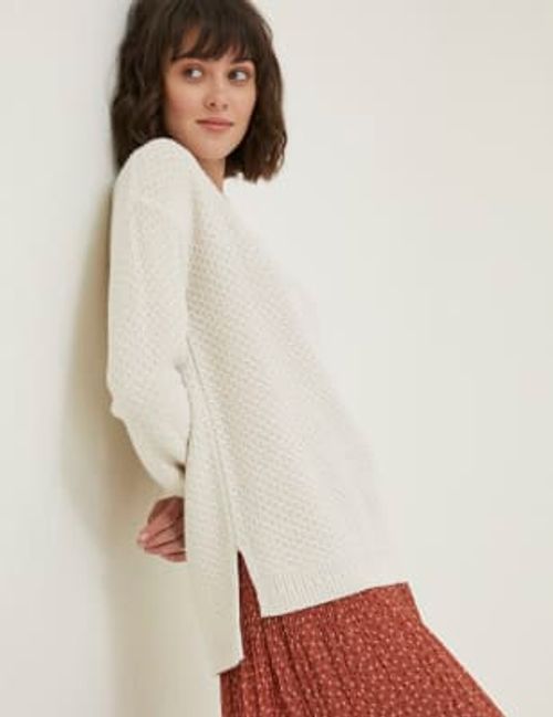 Fatface Womens Textured Crew...