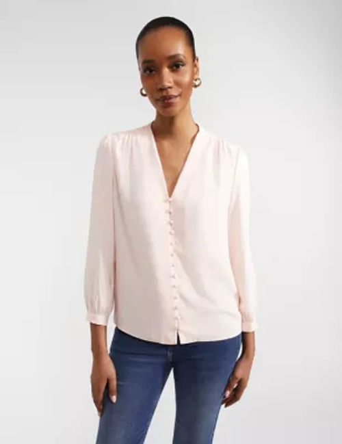 Hobbs Womens V-Neck Button...