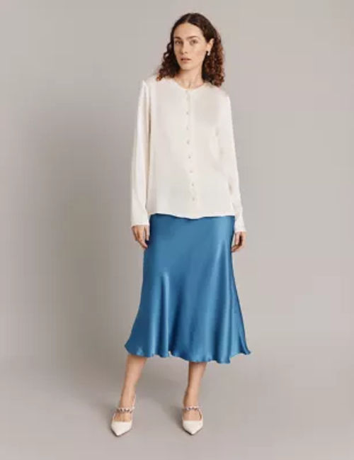 Ghost Womens Midi Slip Skirt...