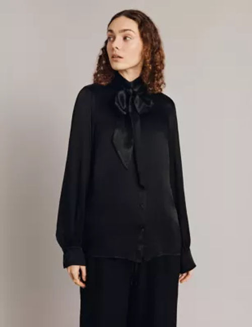 Ghost Womens Tie Neck Blouse...