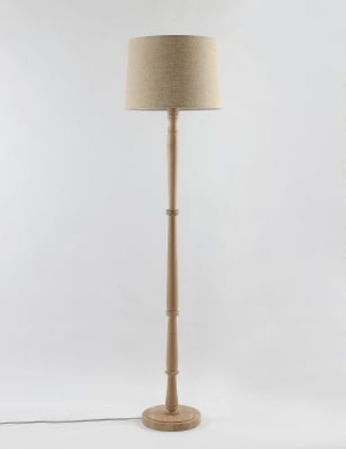 M&S Wooden Floor Lamp -...