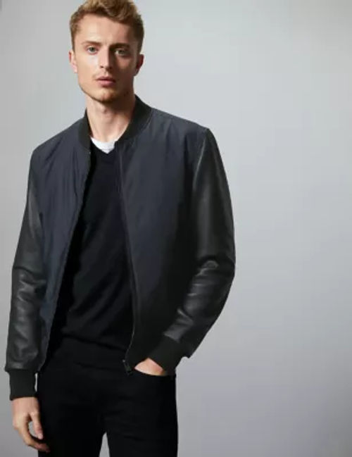 Leather Bomber Jacket, Autograph