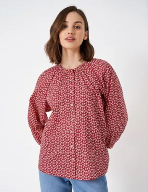 Albaray Polka Dot Blouse, Red, 8