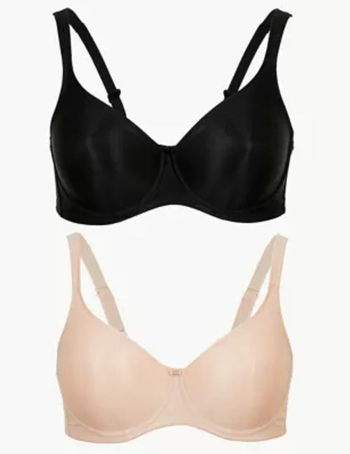 Silk & Lace Wired Minimiser Bra (C-G)