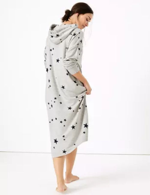 M&S Collection Flexifit Star Print Long Lounge Dress, Compare