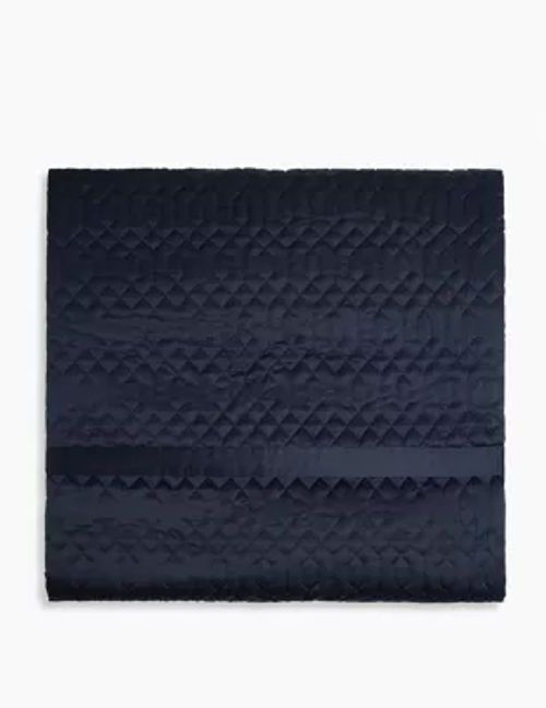 M&S Satin Quilted Throw -...