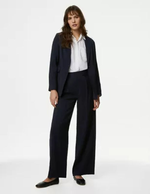 M&S Womens Pleat Front Wide...