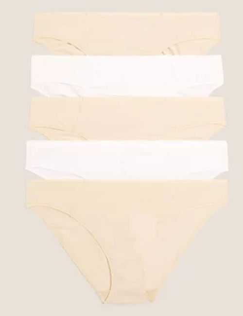 Pack of 5 No VPL Cotton Modal Bikini Knickers