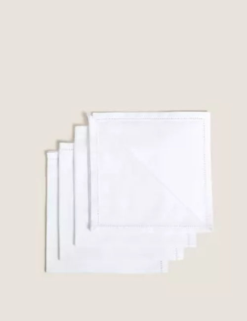 M&S Set of 4 Cotton Sateen...