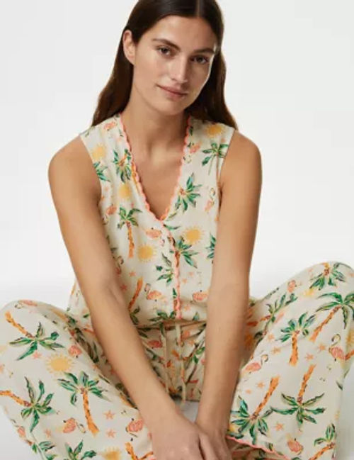 M&S Women's Printed Pyjama...