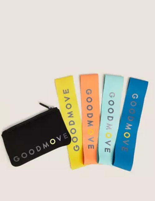 M&S Goodmove Set of 4 Resistance Bands - 1SIZE - Multi, Multi