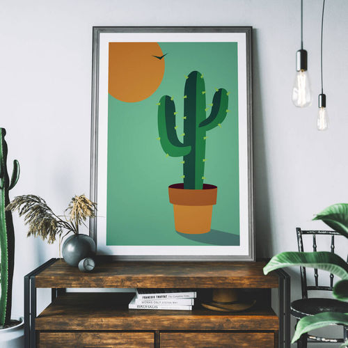 Desert Cactus Art Print