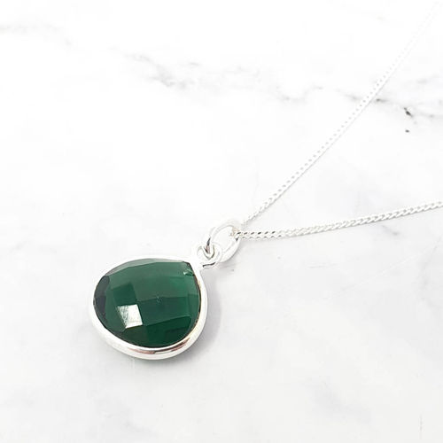 Emerald May Birthstone Silver...