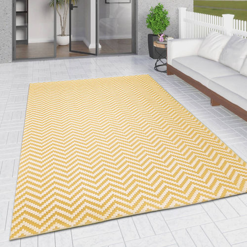 Chevron Outdoor Yellow Rug...