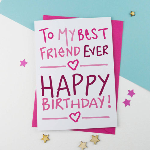 Best Friend Birthday Card