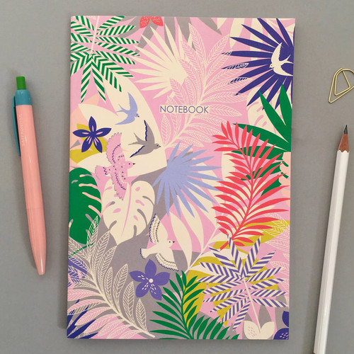 A5 Tropical Print Notebook In...