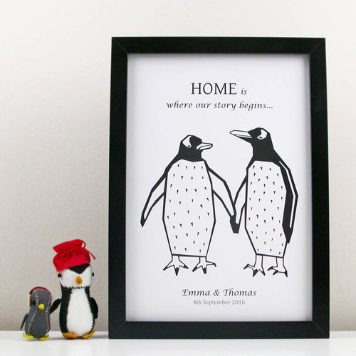 Personalised Penguin Couple...