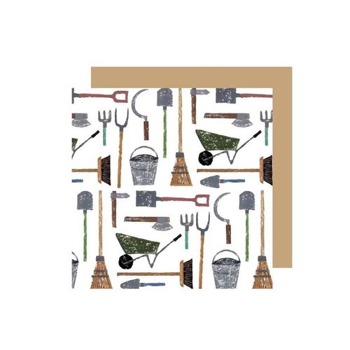 Garden Tools Greetings Card