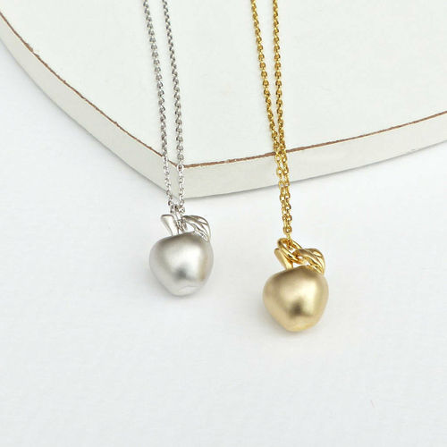 Apple Necklace, Silver/Gold