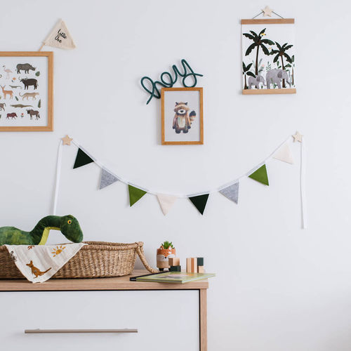 Green Nursery Bunting