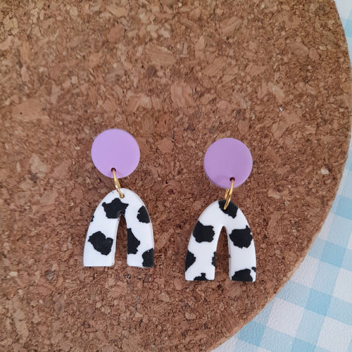 Polymer Clay Mini Cow Arch...