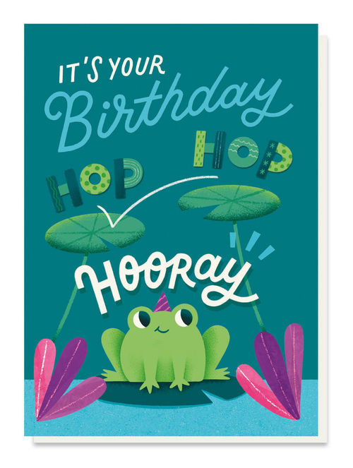 Hop Hop Hooray Birthday Card