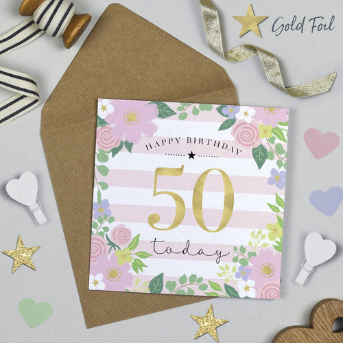 Milestone 50th Birthday Card