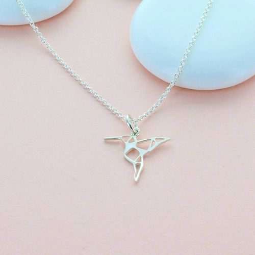 Origami Hummingbird Necklace,...