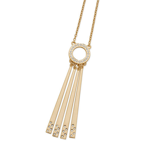 Art Deco Four Strand Necklace In Gold Vermeil, Gold