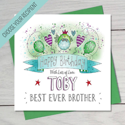 Brother Birthday Card