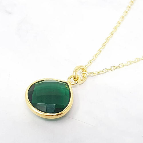 Emerald May Birthstone Gold...