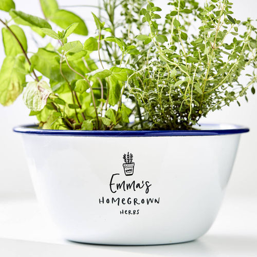 Personalised Enamel Herb...