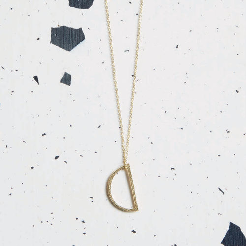 Demi Lune Pendant Necklace,...