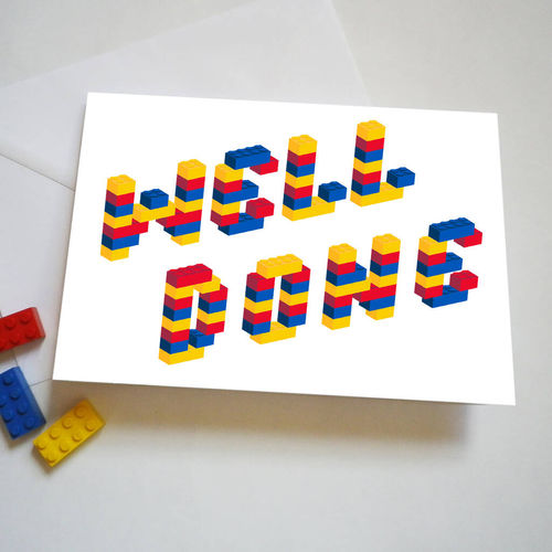 Building Block Well Done Card