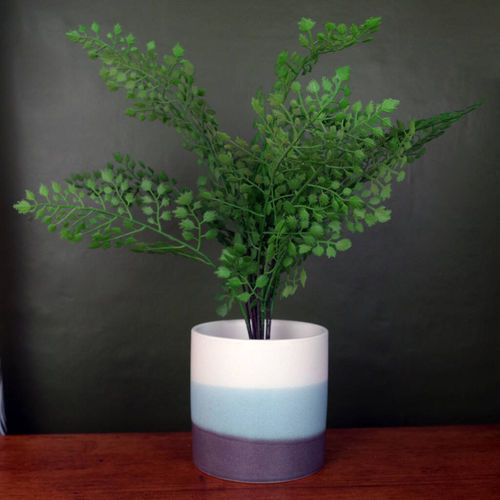 Blue Grey Stripe Ceramic...