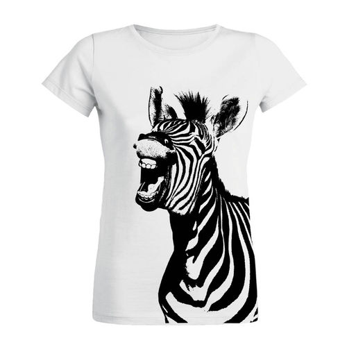 Womens Zebra Organic Tshirt /...