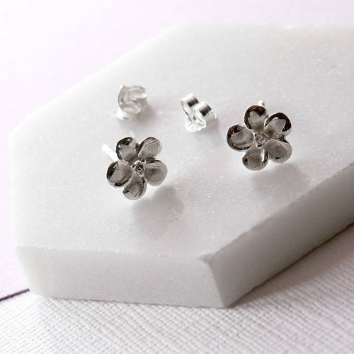 Plumeria Flower Sterling...
