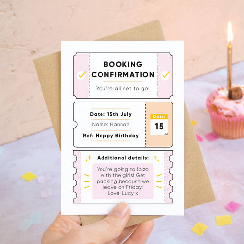 Personalised Birthday Booking...