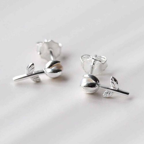 Sterling Silver Pearl Tulip...