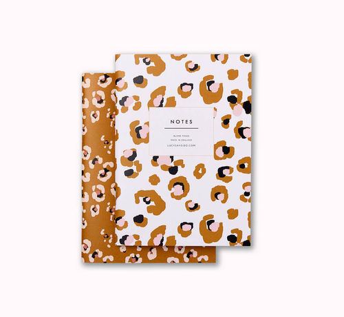 A6 Animal Print Notebook Set