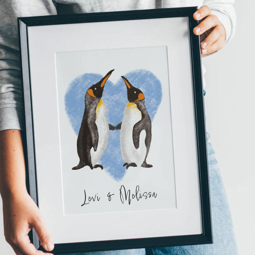 Personalised Penguin Couple...