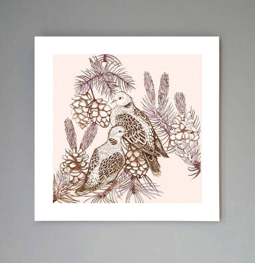 'Turtle Doves' Print