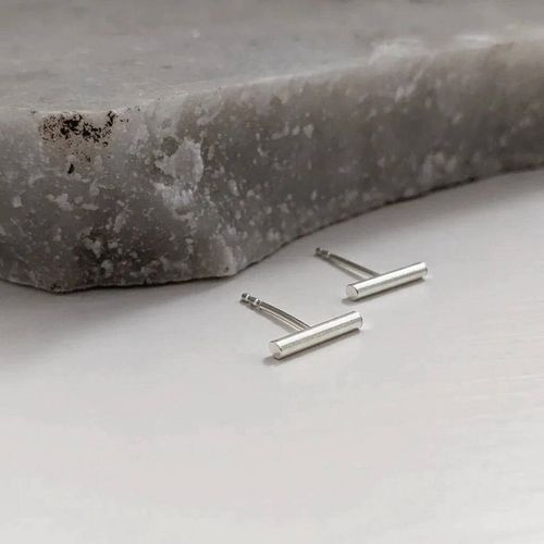 Sterling Silver Bar Stud...