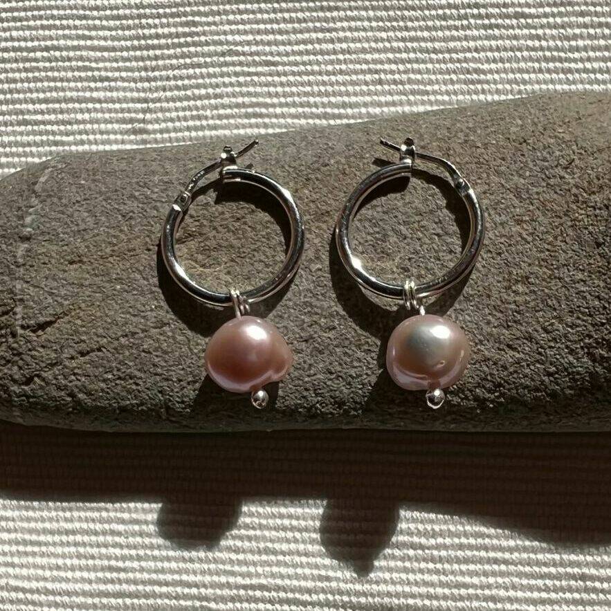 Not on the high street silver hoop earrings deals