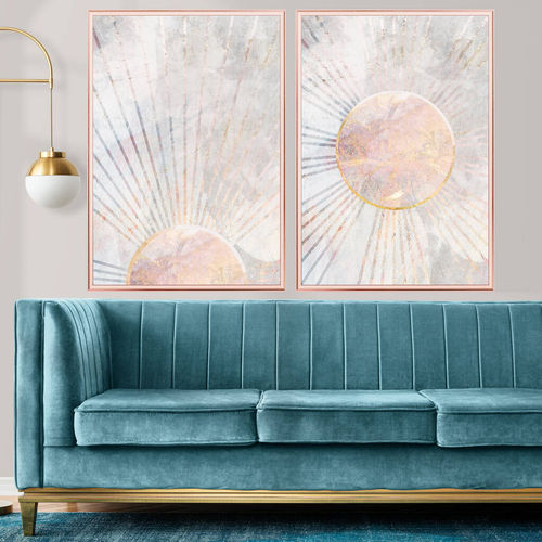Boho Sun Rising Grey Beige...