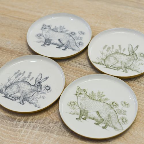 Set Of Four Forest Animal...